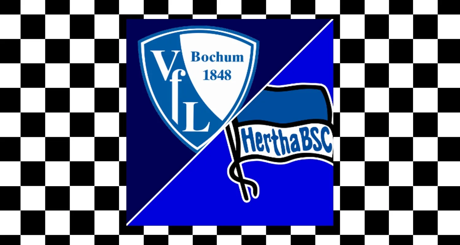 Pertandingan sepak bola antara VfL Bochum melawan Hertha Berlin di stadion Vonovia Ruhrstadion.