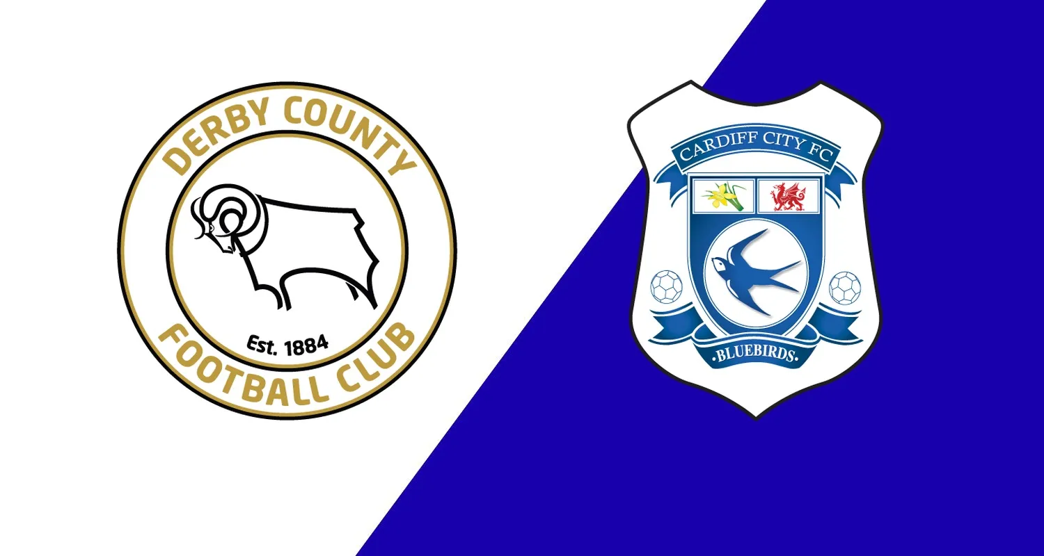 Pertandingan EFL Championship antara Derby County melawan Cardiff City di Stadion Pride Park.
