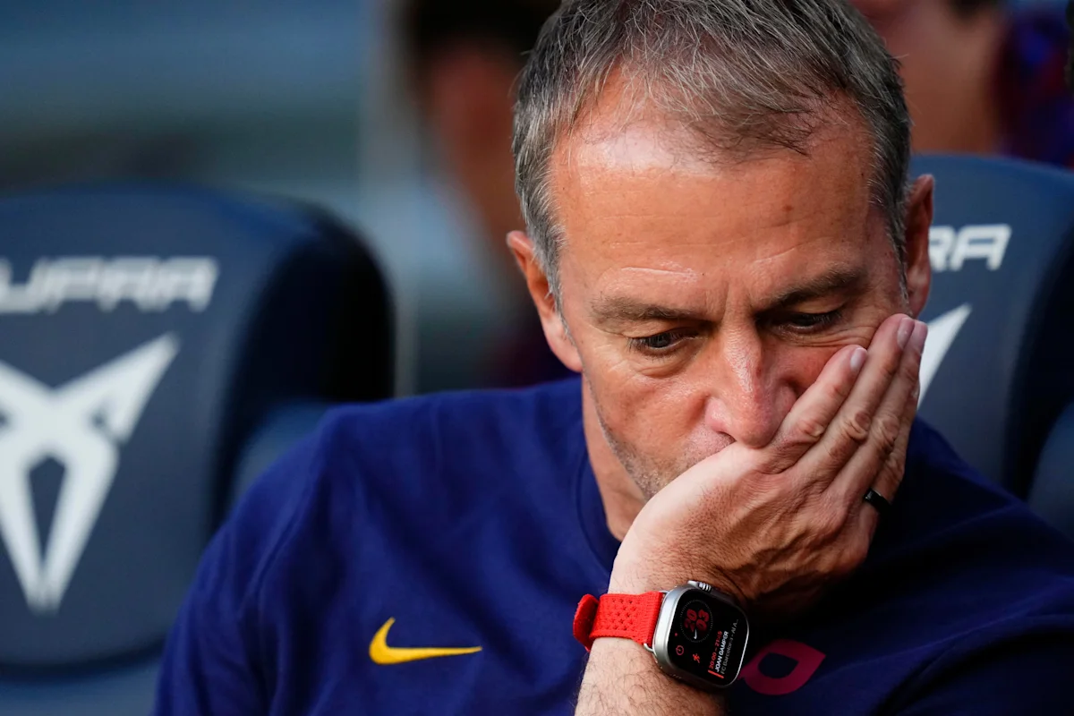 Hamza Abdelkarim berlatih bersama Barcelona di sesi pramusim jelang laga La Liga melawan Elche.