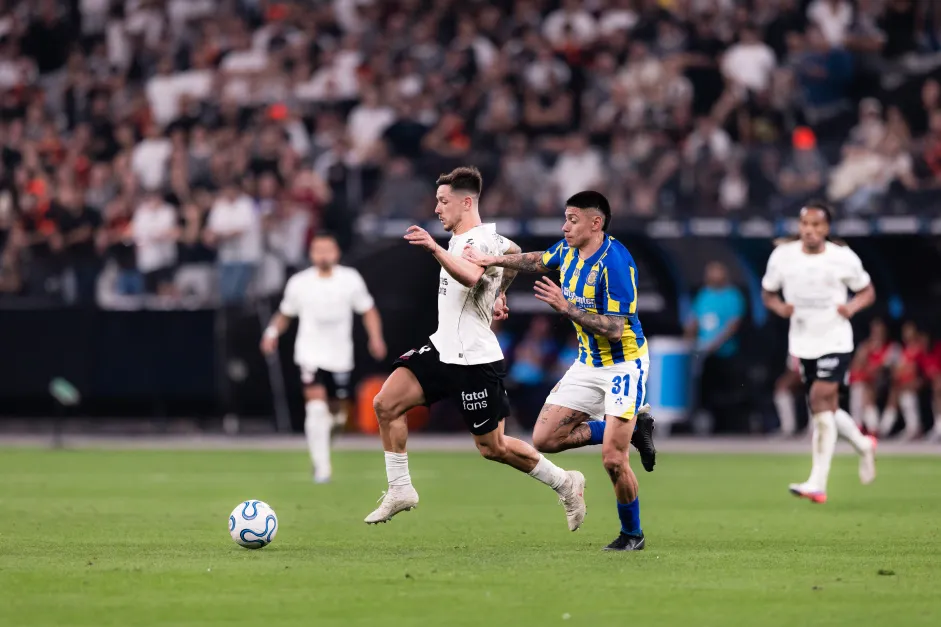 Selebrasi pemain Corinthians di Neo Quimica Arena dalam ajang Copa do Brasil